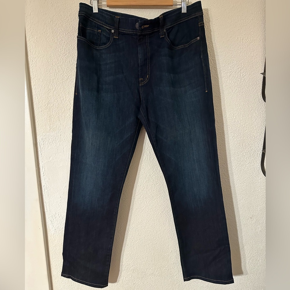 Fidelity Jeans Men Denim Jimmy Straight Clampdown Dark Wash Made In USA Size 36